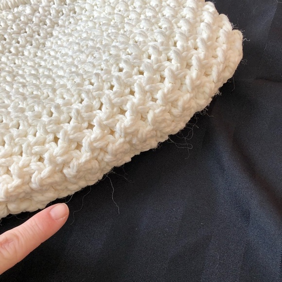 Vtg BOHO Macrame Handbag - Picture 8 of 14